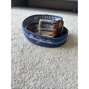 NWOT Peter Millar stitched “grandfather” belt, Sz 34, $198